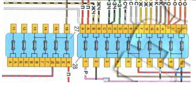 Блок предохранителей 2106 старого образца