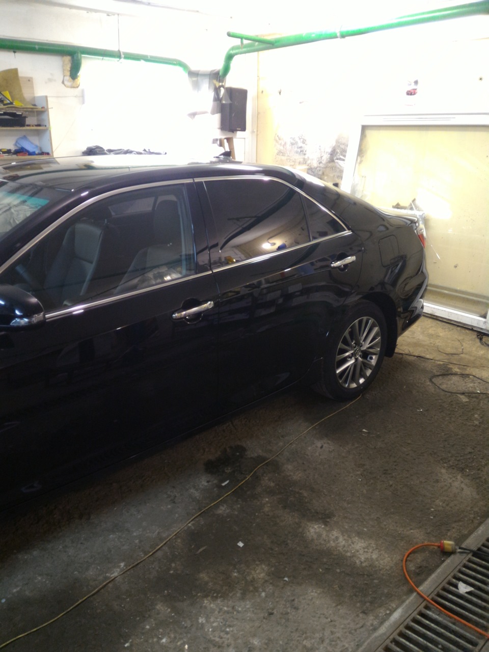 Бронь пленка, тонировка. — Toyota Camry (XV50), 2,5 л, 2015 года ...