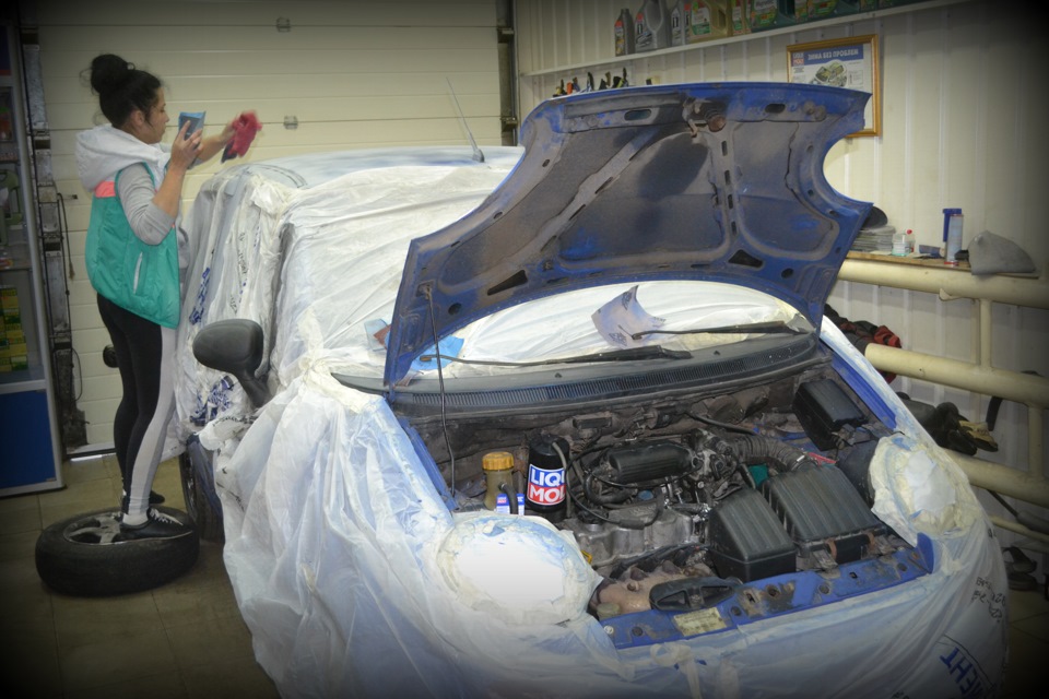 в разгаре процесса… — Citroen C1 (1G)