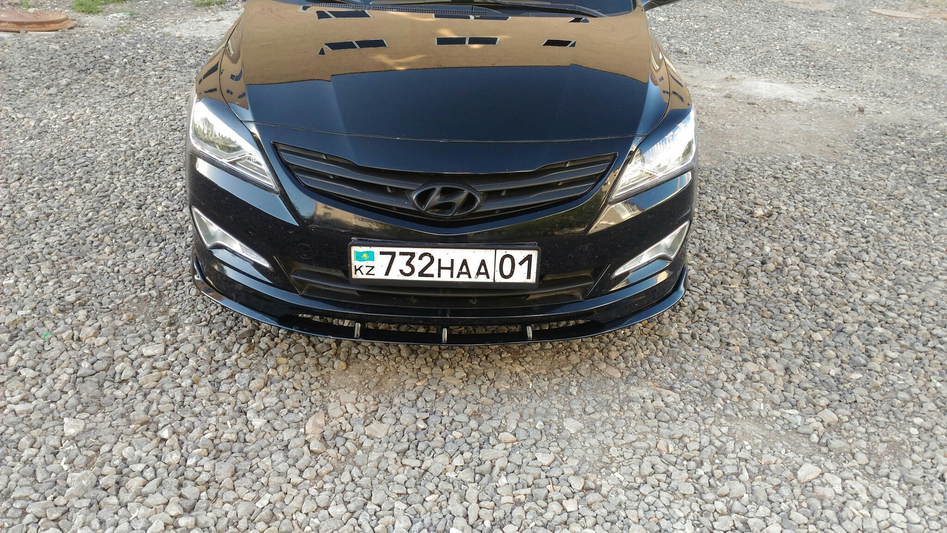 Бампер hyundai solaris рестайлинг