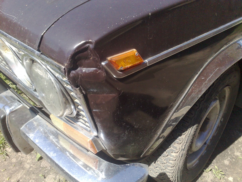 Рихтовка переднего крыла.Устранение зимних косяков. — LADA 2103, 1,5 л ...