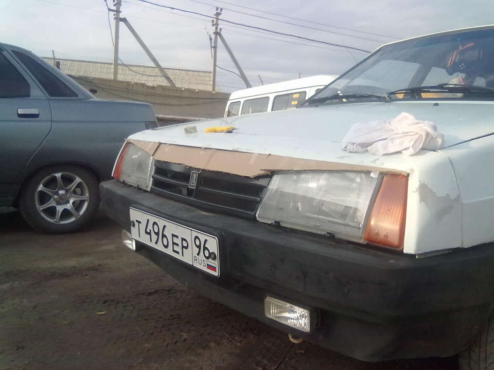BadBoy короткое крыло. Примерка. — Lada 21091, 1,5 л, 1991 года ...