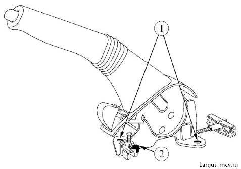 Схема ручника лада веста