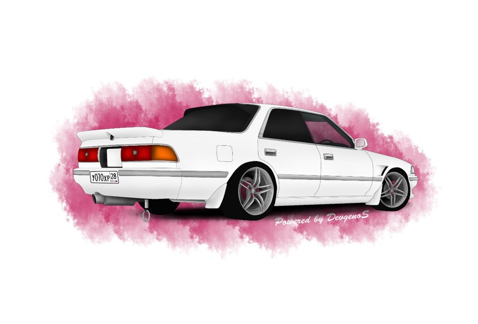 Toyota Chaser jzx100 рисунок