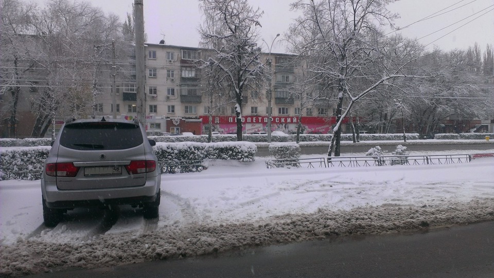 Зима пришла в Липецк! — SsangYong Kyron, 2,3 л, 2008 года | фотография ...