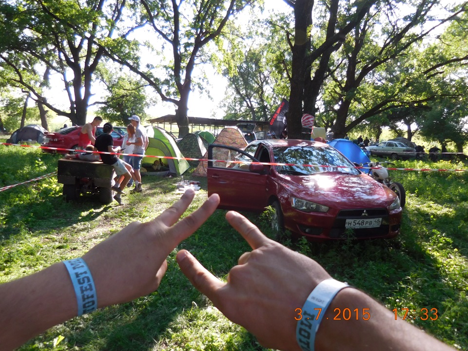 MOTO FEST 48 RUS 2015 — Mitsubishi Lancer X, 1,8 л, 2008 года ...