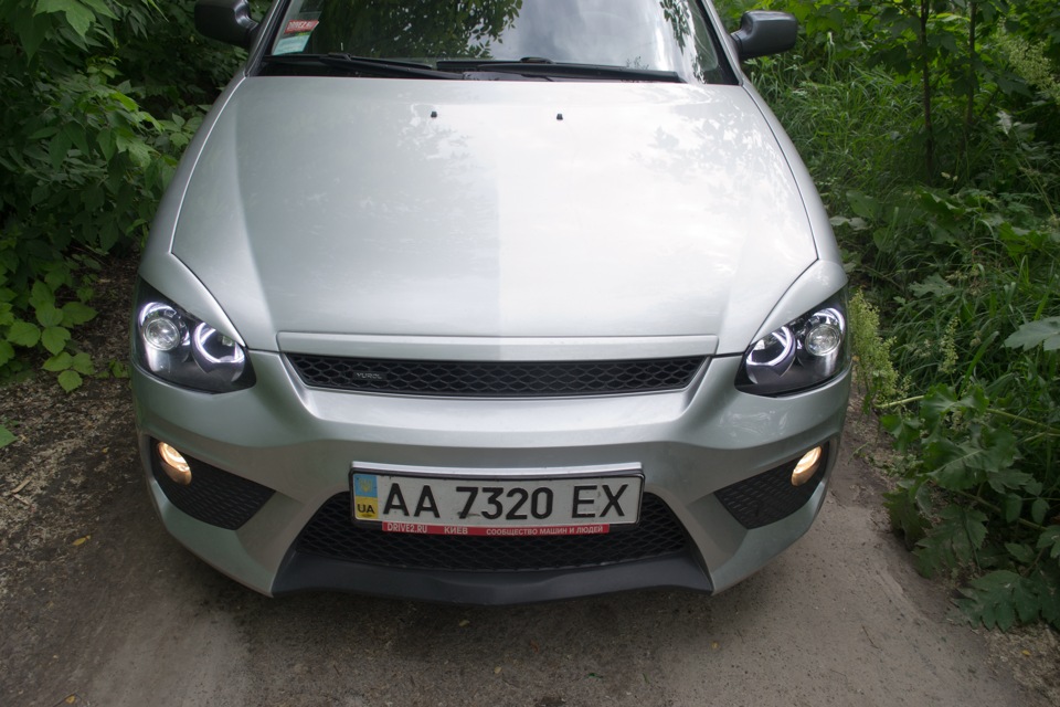 Линзы + Ангельские глазки (фотографии) — Lada Приора седан, 1,6 л, 2007 ...