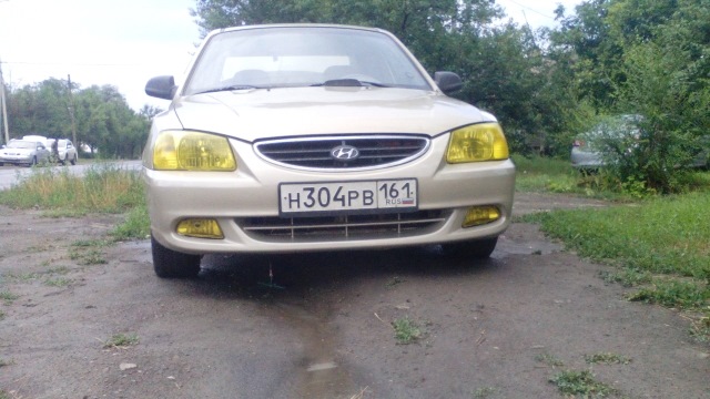 Фары пожелтели — Hyundai Accent (2G), 1,5 л, 2002 года | кузовной ...