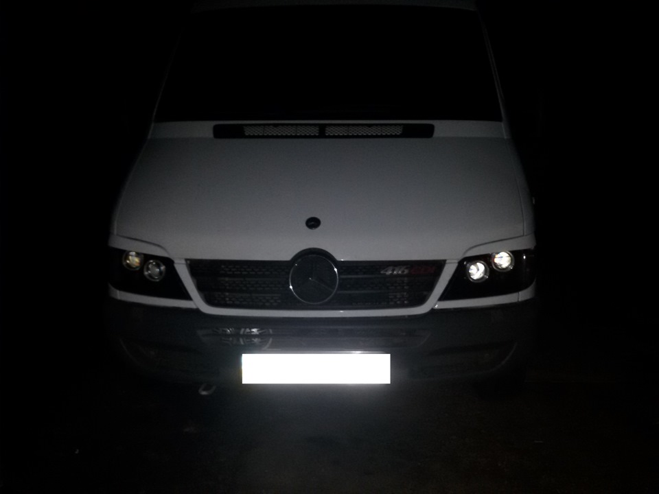 Линзирование фар Mercedes-Benz Sprinter — Mercedes-Benz V-Class (W638 ...