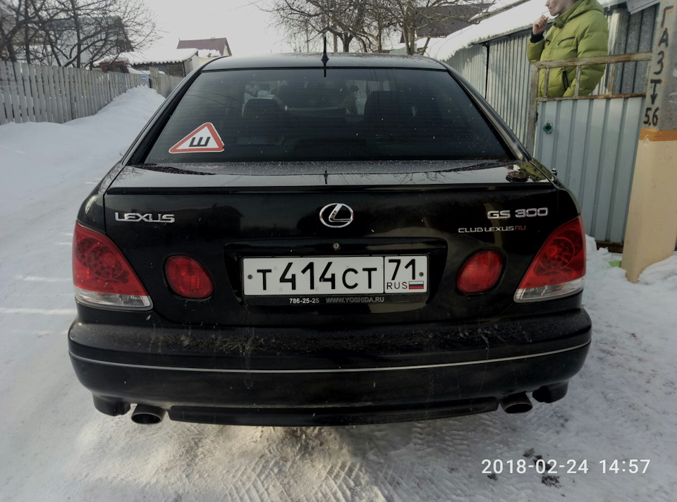 Замена номерных знаков на т414ст71rus — Lexus GS (JZS160), 3 л, 2004 ...