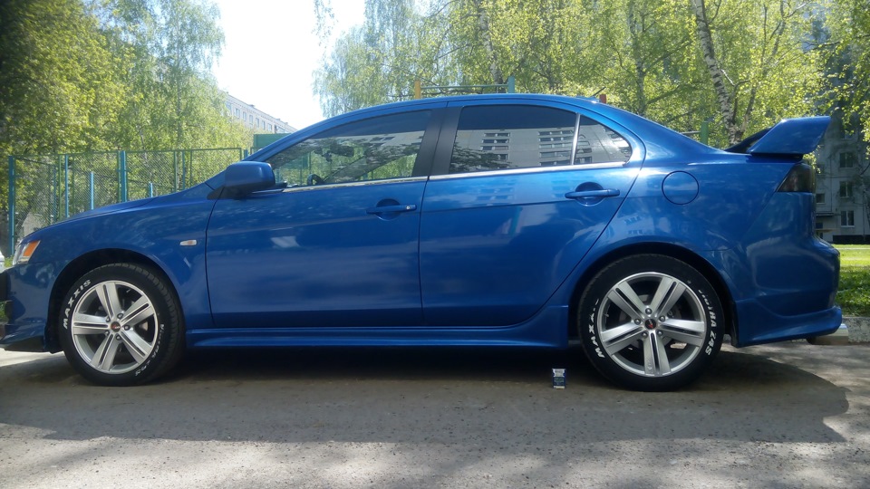 Сравнение клиренса было/стало — Mitsubishi Lancer X, 1,5 л, 2008 года ...