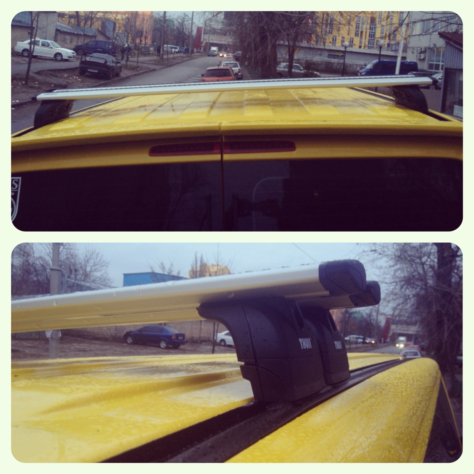 Рельсы на крышу Т5 VW — Volkswagen Transporter T5, 2,5 л, 2007 года ...