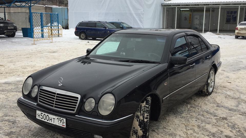 проставки на задние пружины — Mercedes-Benz E-Class (W210), 3,2 л, 1998 ...