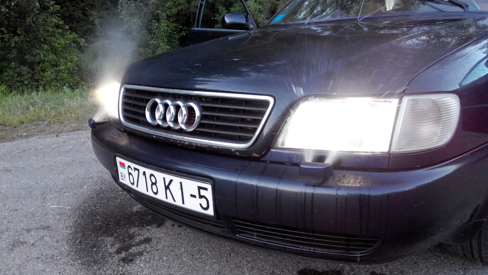 Установка Омывателей фар — Audi A6 (C4), 2,5 л, 1997 года | аксессуары ...
