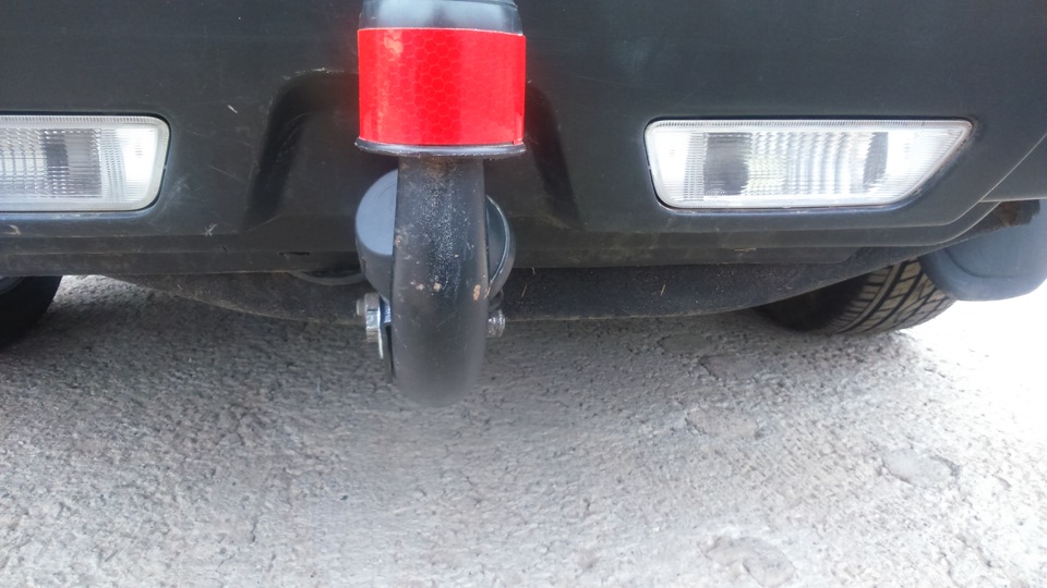 Розетка на фаркопе, перемещение. — Nissan X-Trail II (t31), 2 л, 2013 ...