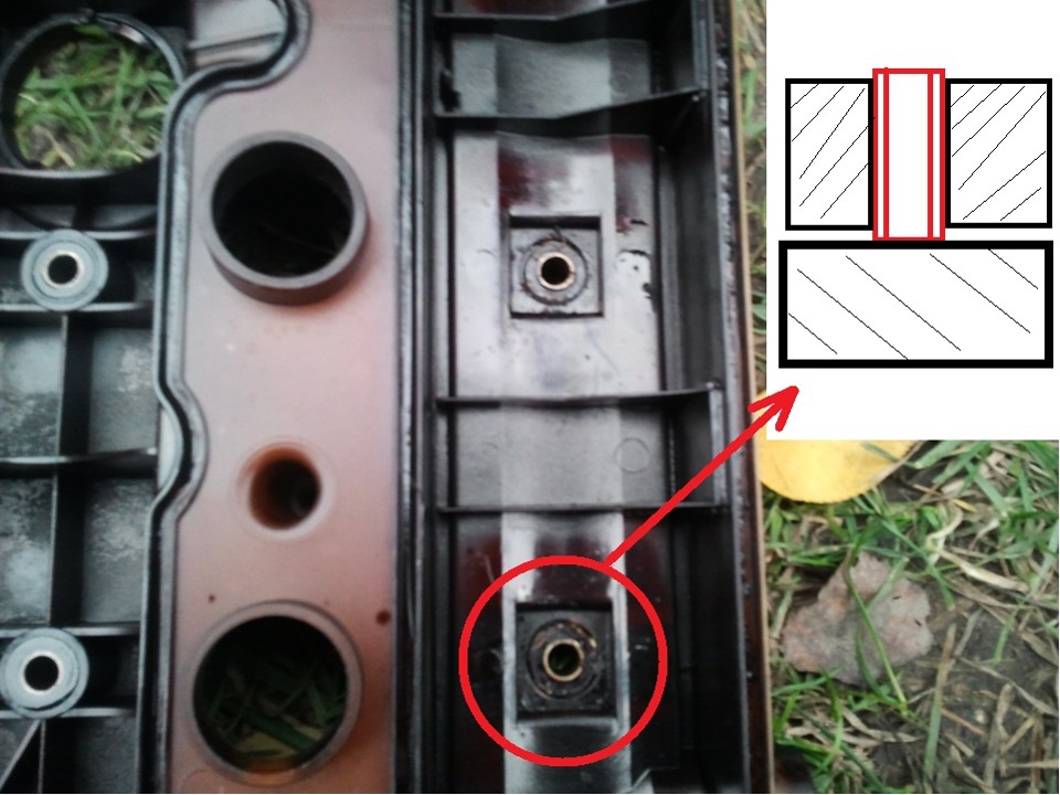 "Мысли о крышке" — о клапанной крышке — Daewoo Leganza, 2,2 л, 2001 ...