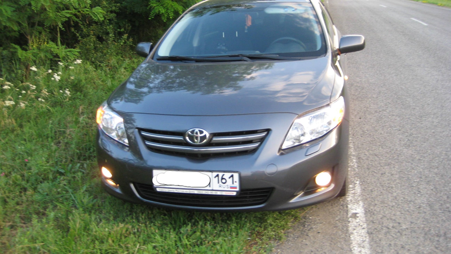 Toyota Corolla (120) 1.6 бензиновый 2008 | Цвет авто мокрый асвальт на  DRIVE2