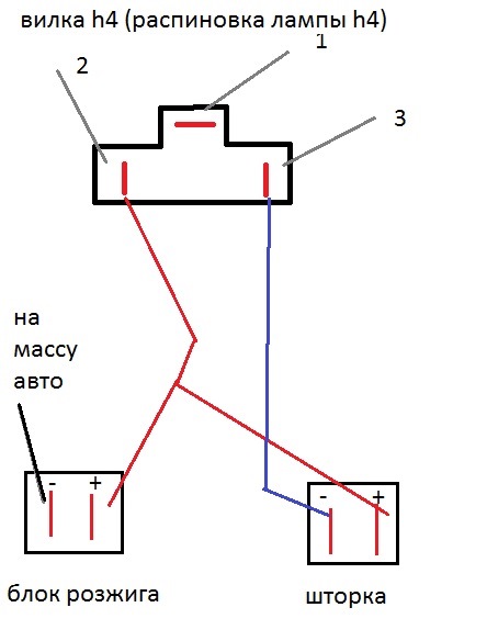 Распиновка лампы d1s схема