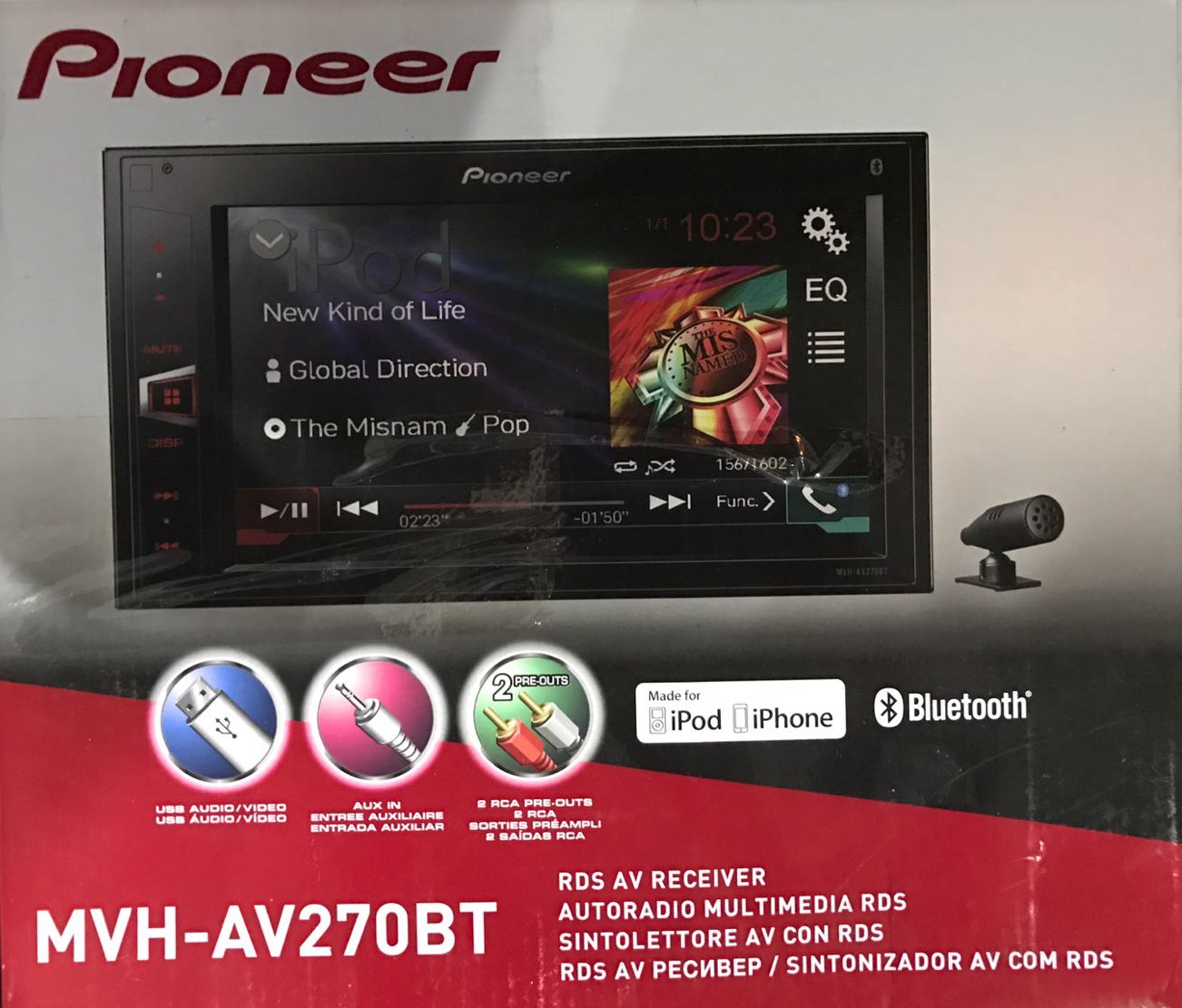 Установка магнитолы pioneer. Pioneer MVH-av270bt. Pioneer MVH-a210bt Toyota Caldina.