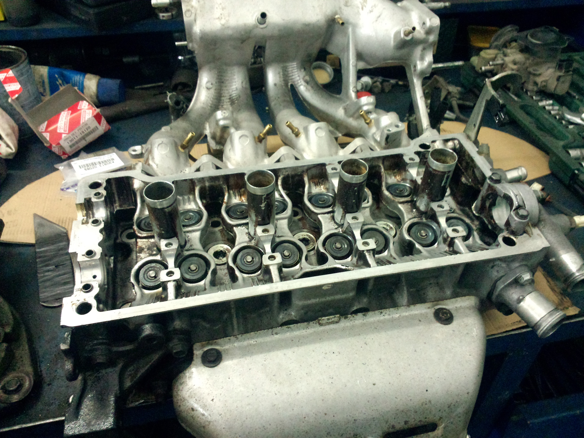 Замена поршневых колец, маслосъемных колпачков и термостата — Toyota ...