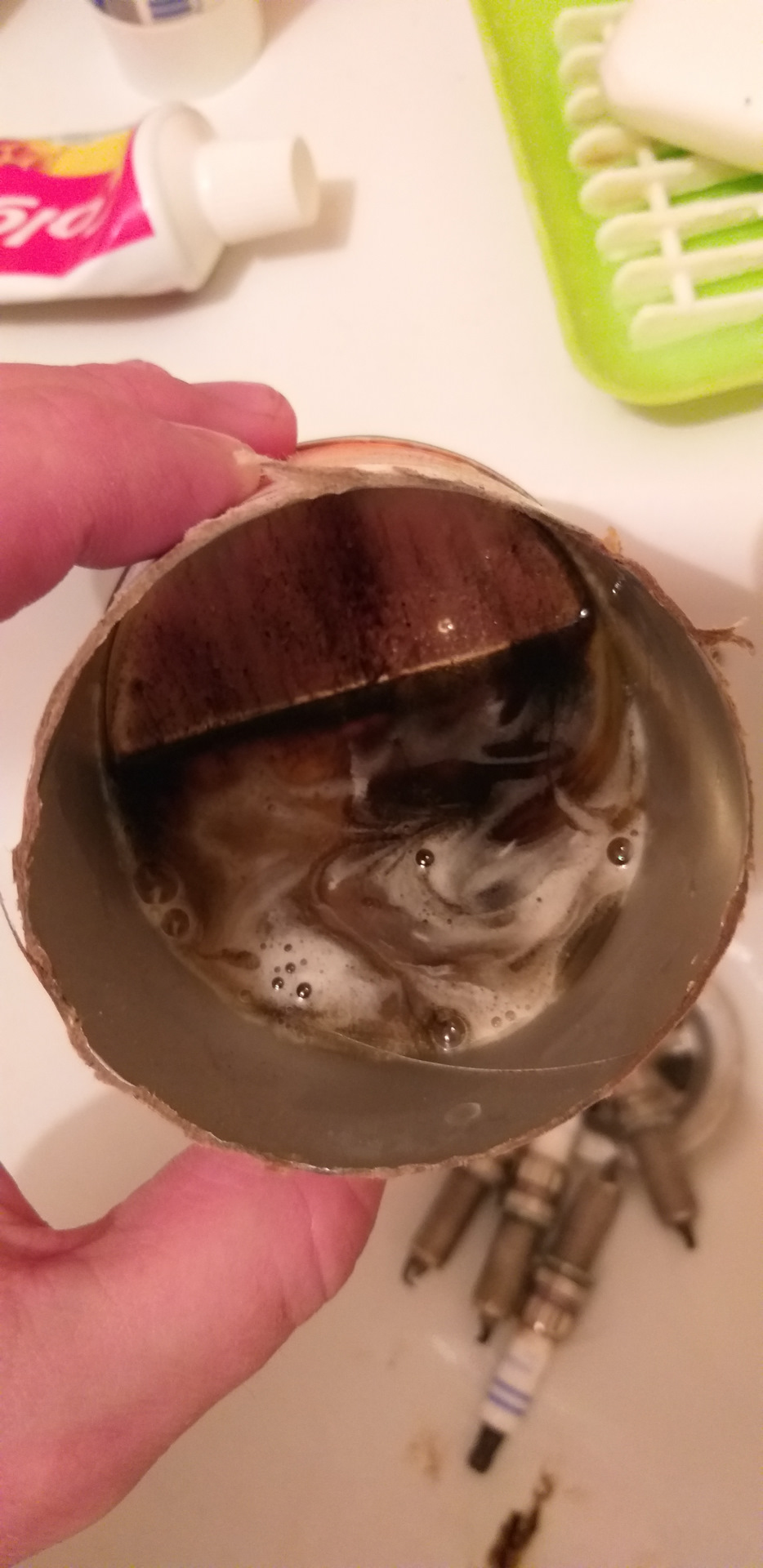 Химия … чистим свечи 😃 — Peugeot 308 SW (1G), 1,6 л, 2009 года | своими ...