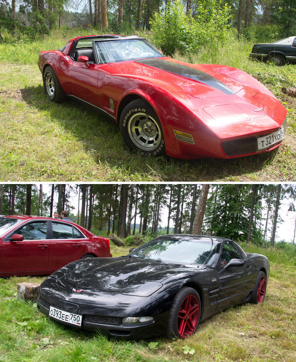 Пара прекрасных Chevrolet Corvette — Lincoln Town Car III