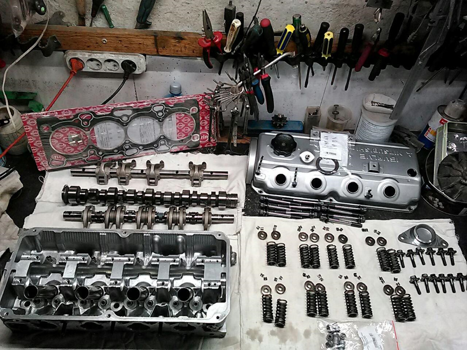 Замена прокладки ГБЦ и \"ревизия\" ГБЦ. Часть 2 — сборка и установка ...