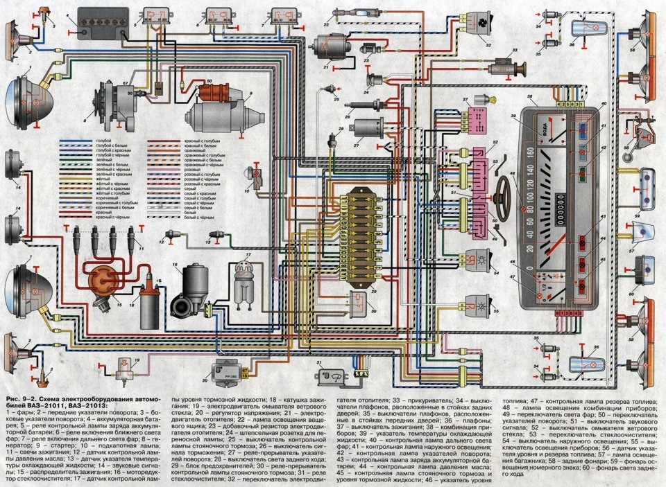 Схема электрооборудования Ваз-21013 — DRIVE2