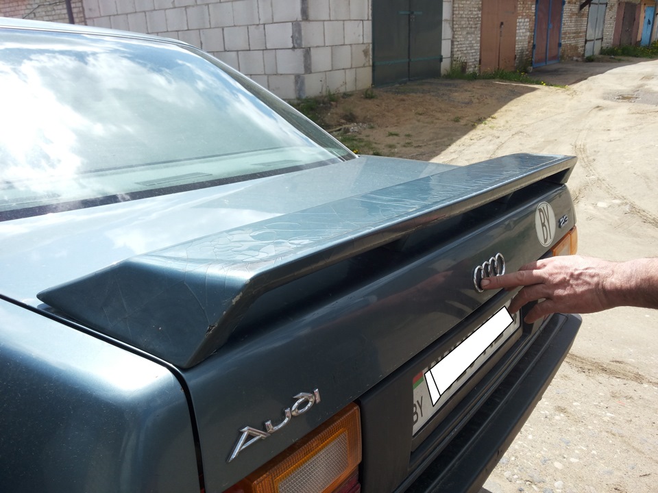 Спойлер KAMEI — Audi 100 (C3), 2,3 л, 1988 года | аксессуары | DRIVE2
