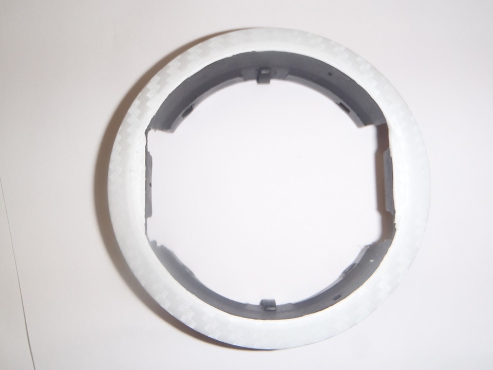 Оклейка пленкой под карбон сопел воздуховода и рамку — Lada Гранта (1G ...