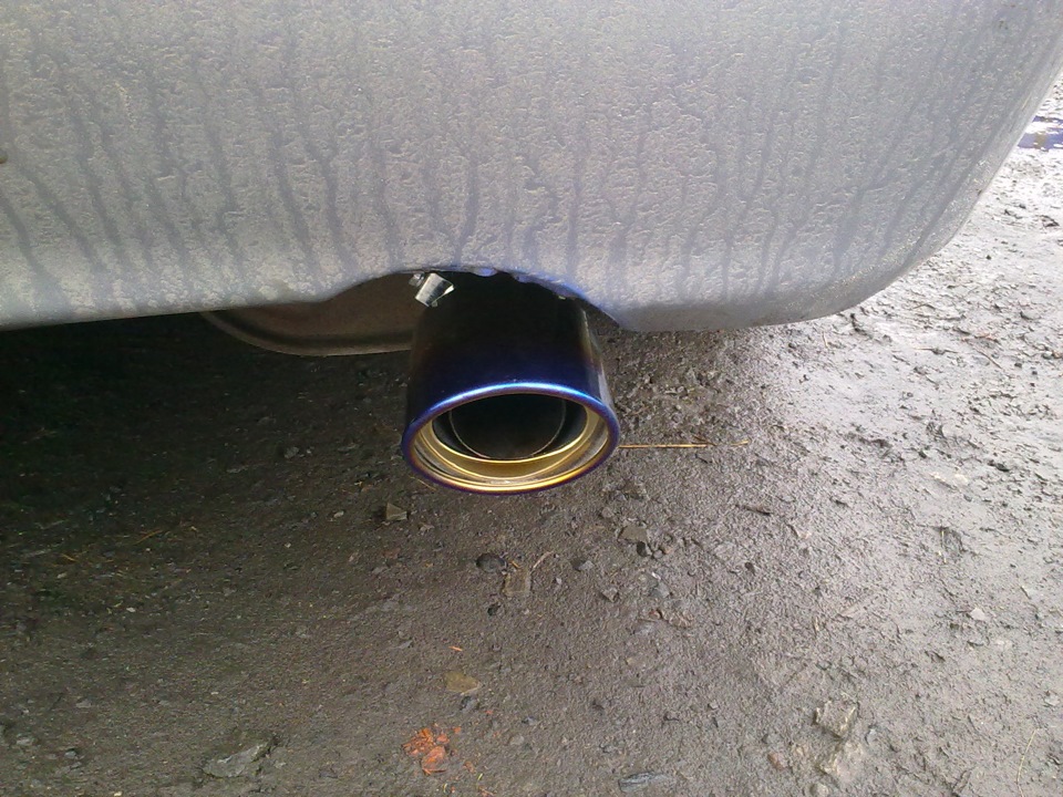 Насадка на глушитель — Mitsubishi Lancer IX, 1,5 л, 2004 года ...