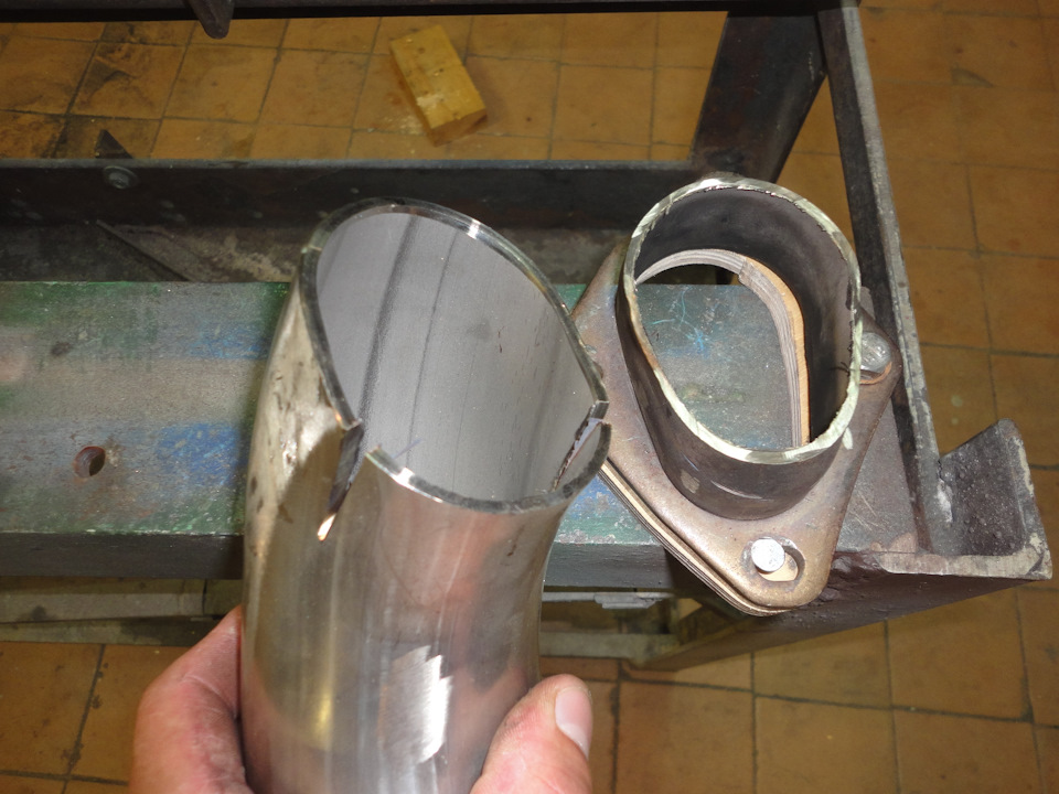 Самодельный выхлоп, часть 1 Даунпайп. — Volkswagen Jetta VI, 1,4 л ...