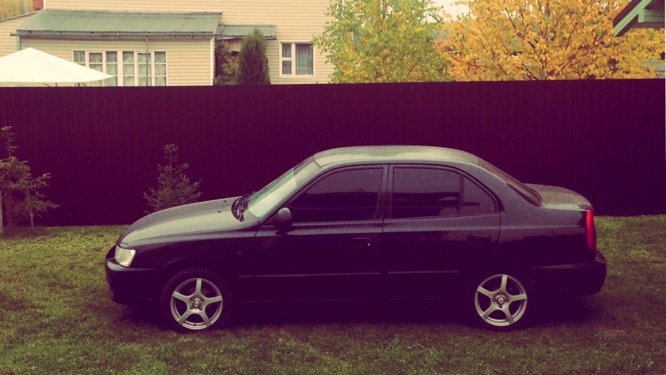 Hyundai Accent (2G) 1.5 бензиновый 2005 | ♥black♥ на DRIVE2