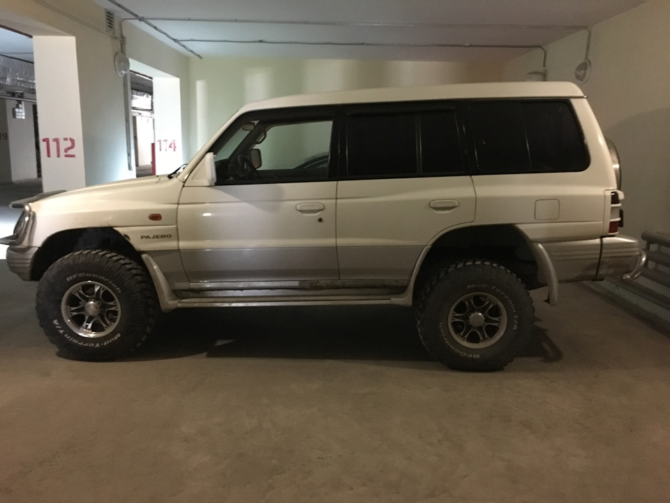 Установка боди лифта 5см — Mitsubishi Pajero (2G), 3,5 л, 1999 года ...