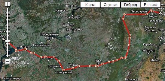 Спутниковая карта красноуфимск