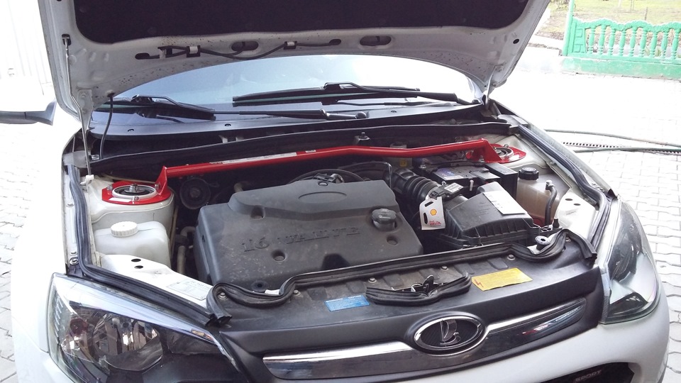 Распорка передних стоек от Автопродукта установлена — Lada Калина Спорт ...