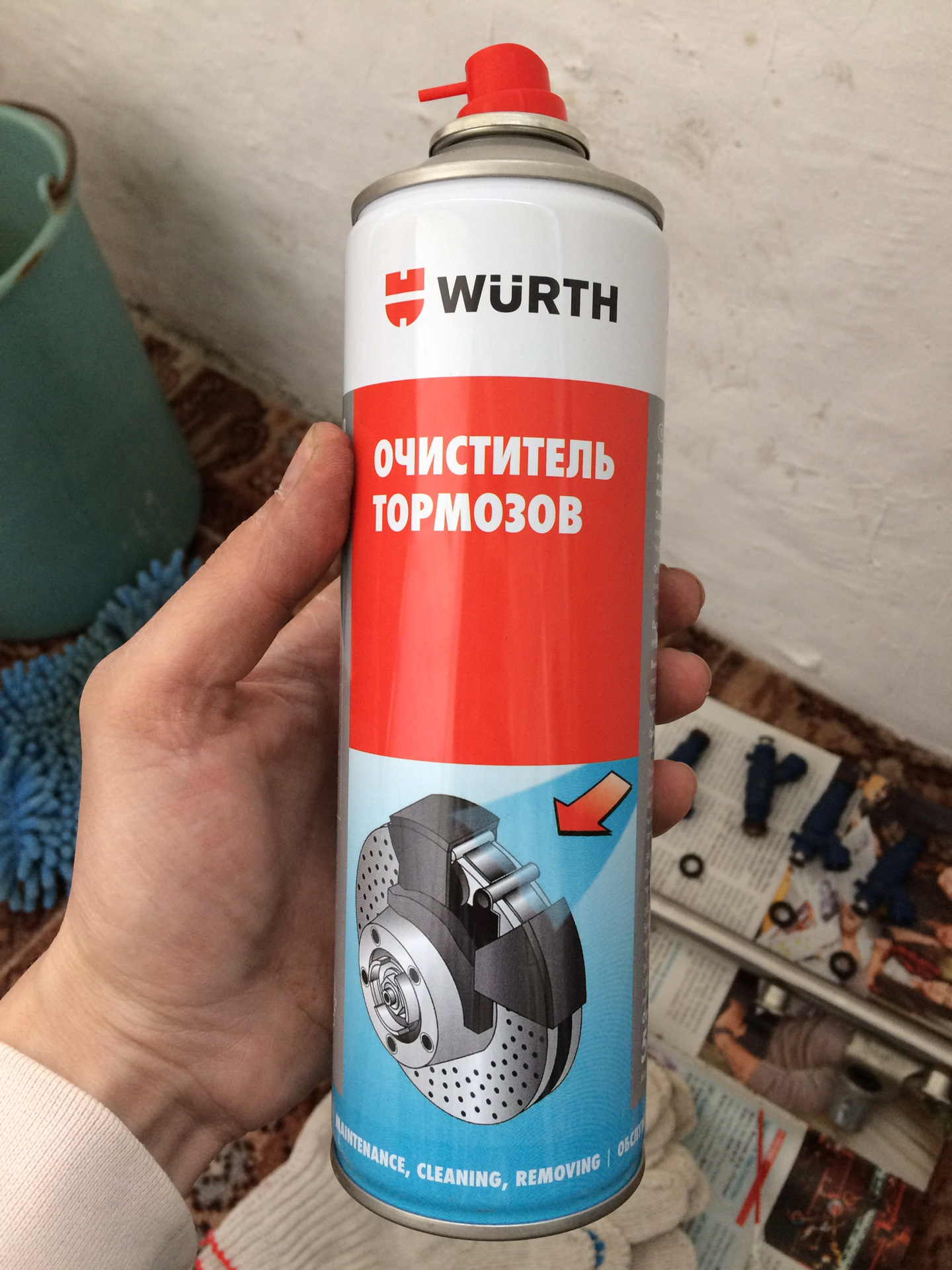 Очиститель тормозов wurth