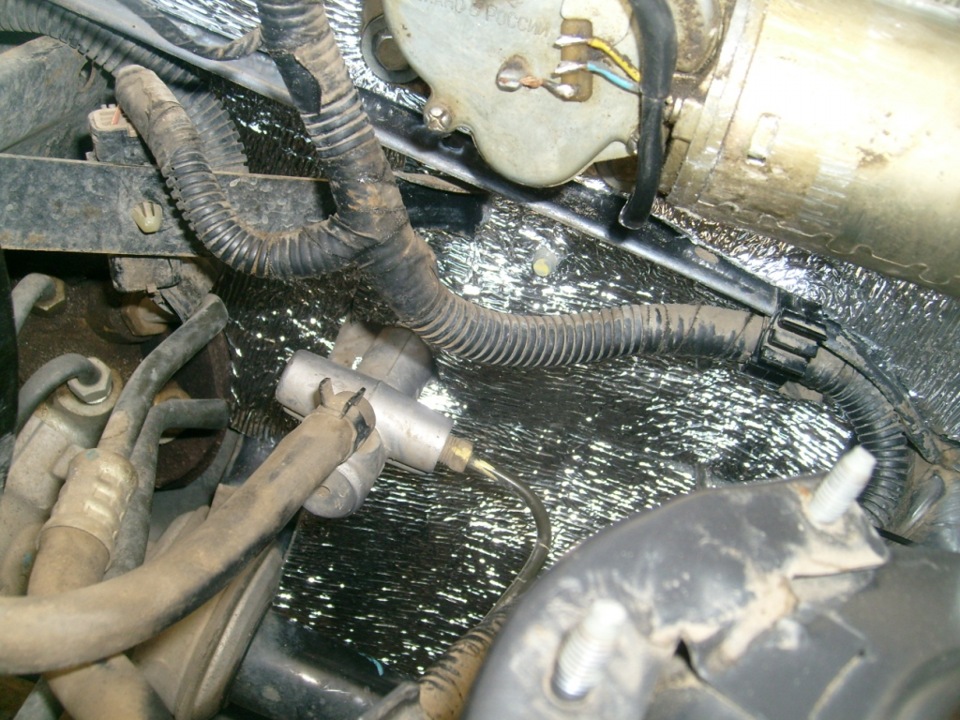 Шумоизоляция моторного щита снаружи — Chevrolet Lanos, 1,5 л, 2007 года ...