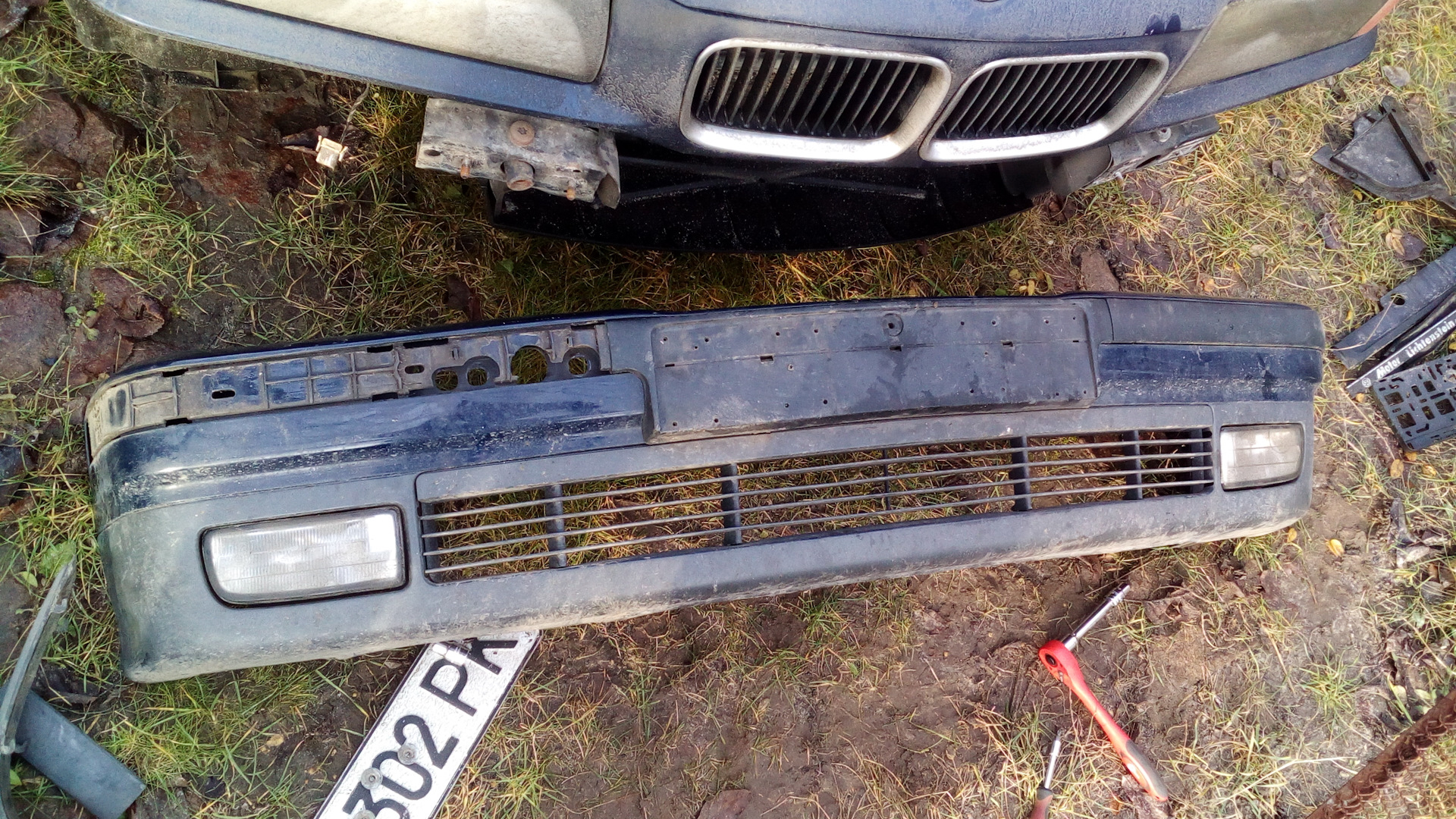 Замена бампера на \"зимний\", диски 30 стиль, снова мокрый ковер ...