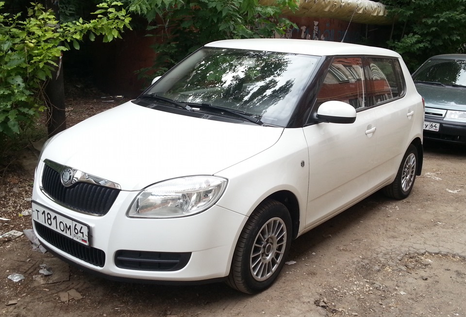 Наконец-то новые колёса)) — Skoda Fabia Mk2, 1,2 л, 2007 года ...