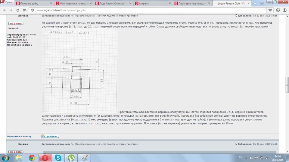 Лифтинг Лари… Правильно или нет… — Lada Ларгус, 1,6 л, 2014 года ...