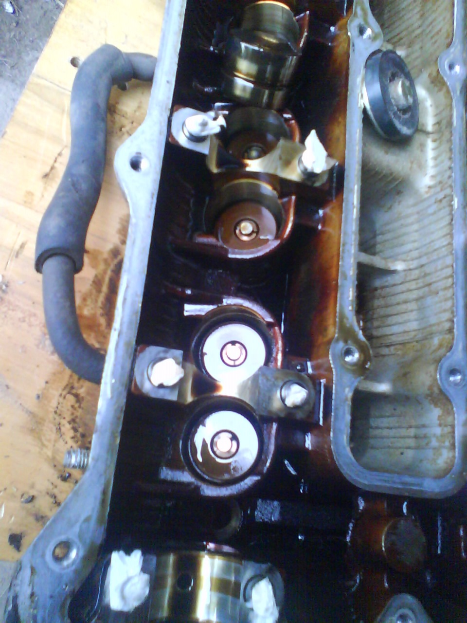 ремонт двигателя — ГБЦ / замена М-колпачков / притирка клапанов — KIA ...