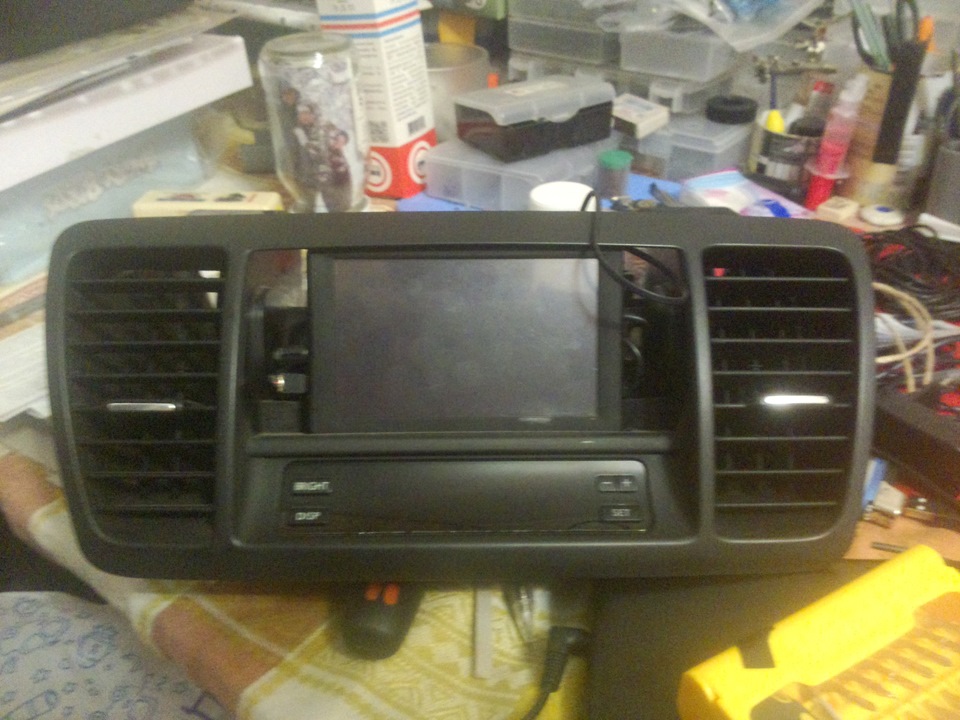 Установка навигатора в центральную консоль. — Subaru Outback (BP), 2,5 ...