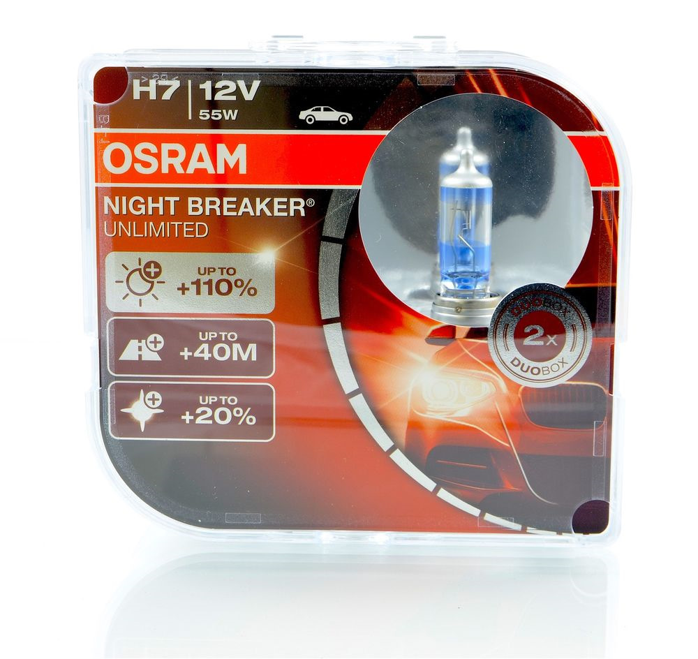 Osram night breaker. Лампы Осрам Найт брекер h7. Лампа h7 Osram Night Breaker Unlimited. Лампа Osram 2850ww-02b. H7 лампа ближнего света Найт брекер артикул.