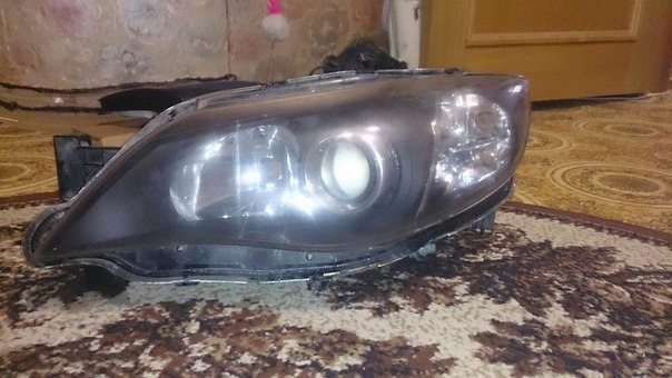 Фары, разбор, маски в черный — Subaru Impreza (GE, GH), 1,5 л, 2007 ...