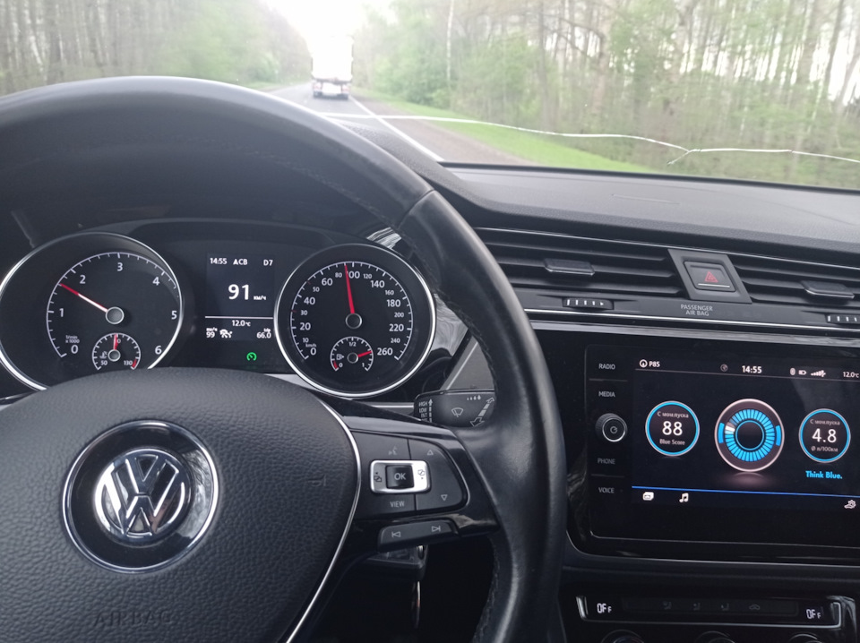 Расход топлива. — Volkswagen Touran (2G), 1,6 л, 2018 года | наблюдение ...