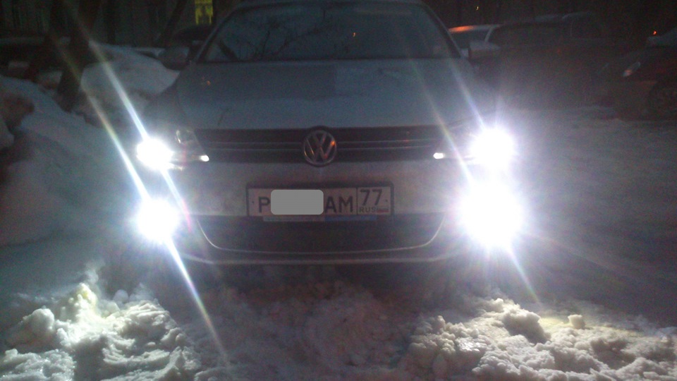 диодные птф volkswagen polo 2011