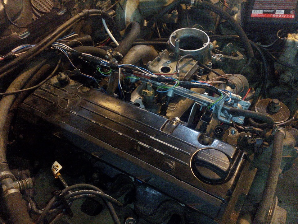 Mеrcedes 190 мотор 102 на Megasquirt -II Из карбюратора в инжектор ...