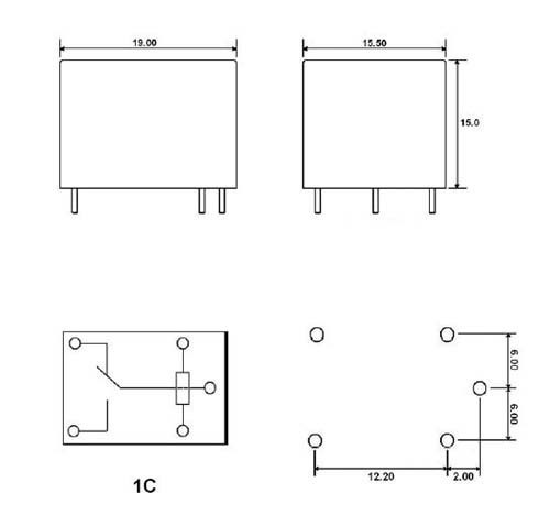 12vdc реле схема подключения