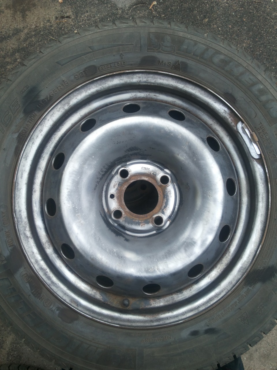 Покраска стальных дисков, подготовка к зиме — Renault Scenic I, 1,9 л ...